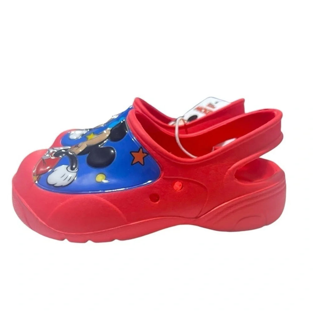 NWT Josmo Boys Clog Water Slides - Mickey Mouse Summer Sandal Kids Pool Shoes